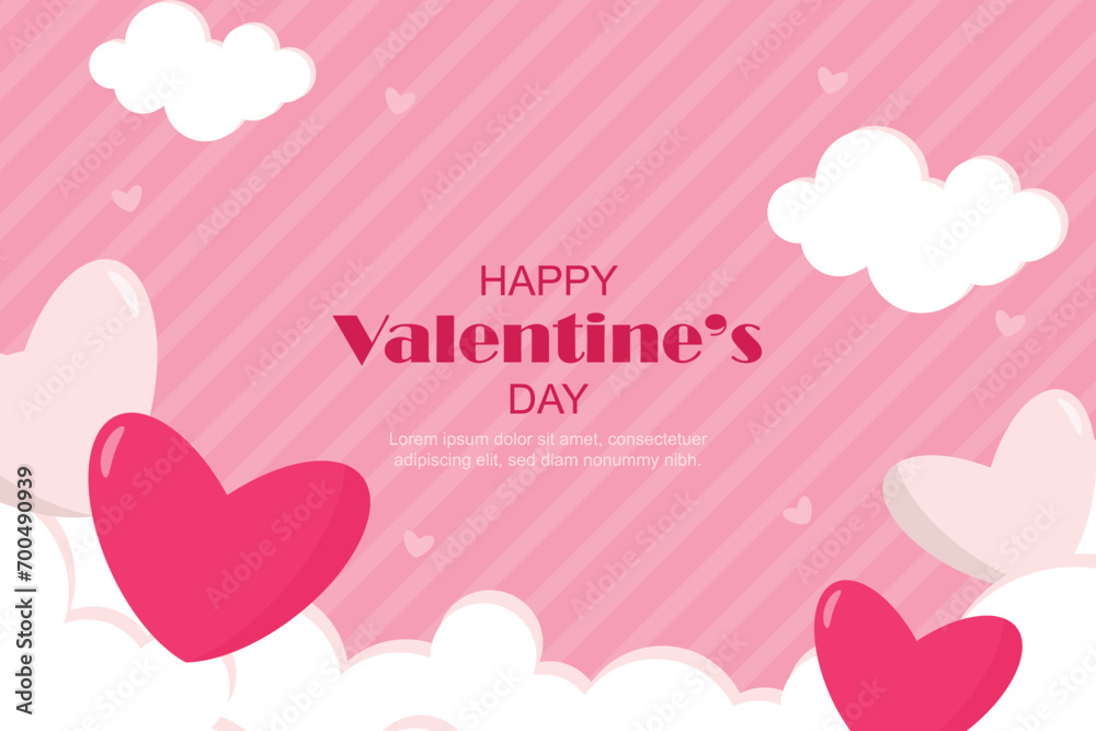 Happy Valentine day background vector design