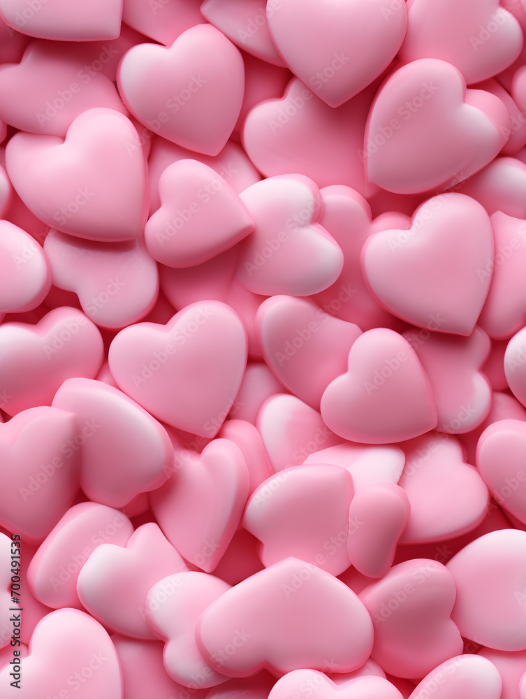 seamless pattern of pink hearts Valentine's Day seamless pattern of pink hearts Valentine's Day