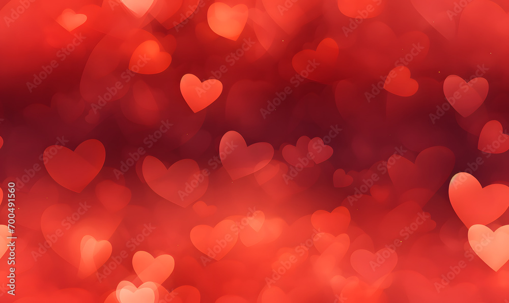 seamless pattern of pink hearts Valentine's Day seamless pattern of pink hearts Valentine's Day