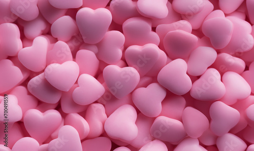 seamless pattern of pink hearts Valentine's Day © NaLan