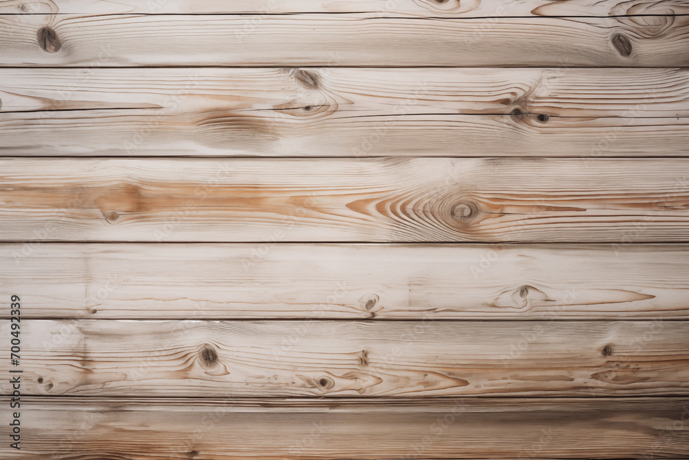 Naklejka premium Top view of white wood plank material background