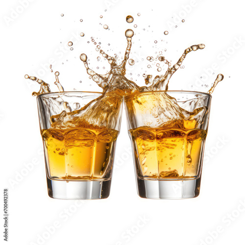whiskey splash on isolate transparency background, PNG