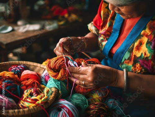 colombia people makeTraditional wayuu bag craft creativity and handmade concept