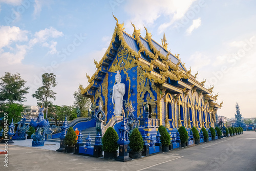 Cuadro en lienzo Rong Sua Ten temple blue temple , Chiang Rai Province, Thailand