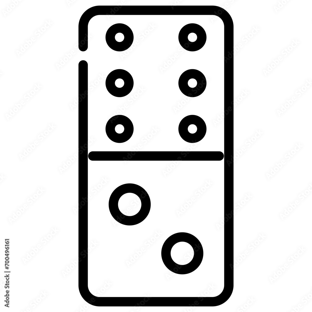 domino line icon domino line icon