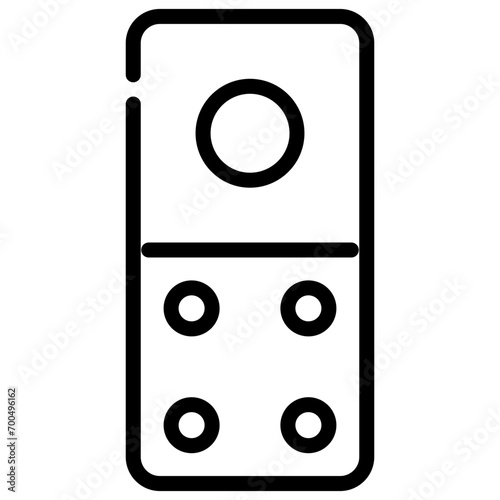 domino line icon