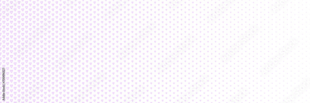 Blended doodle purple heart line on white for pattern and background, Valentine's background, halftone effect. Blended doodle purple heart line on white for pattern and background, Valentine's background, halftone effect.