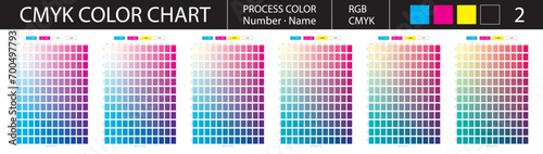 CMYK Process Color Chart 2