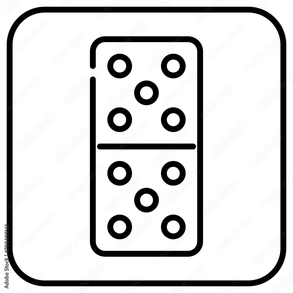 domino line icon 2 domino line icon 2