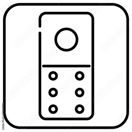 domino line icon 2