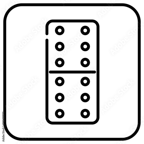 domino line icon 2