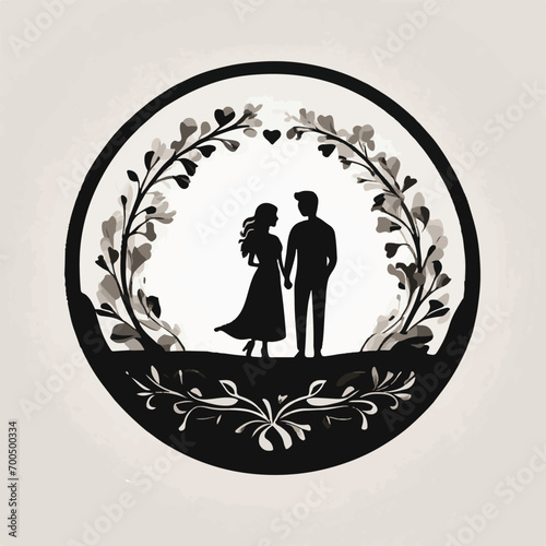 Generative AI male and female couples are intimate.
