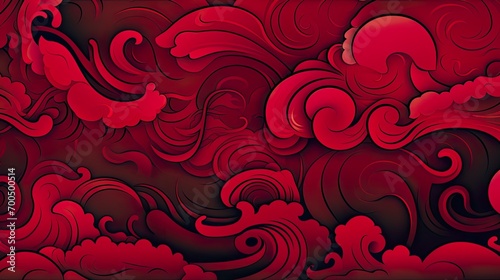 Chinese traditional Background design with abstract pattern in red Background Chinese red textured pattern