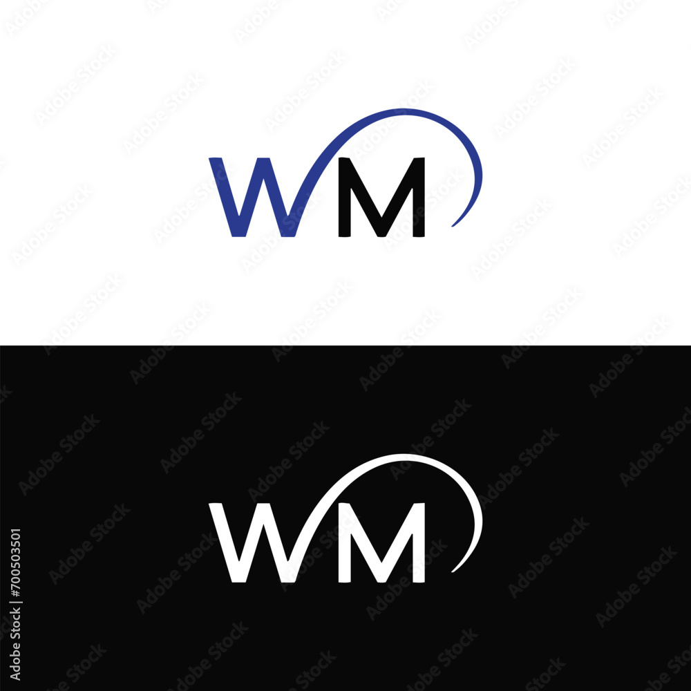 WM logo. W M design. White WM letter. WM, W M letter logo design. Initial letter WM  linked circle uppercase monogram logo. W M letter logo vector design. top logo, Most Recent, Featured, 