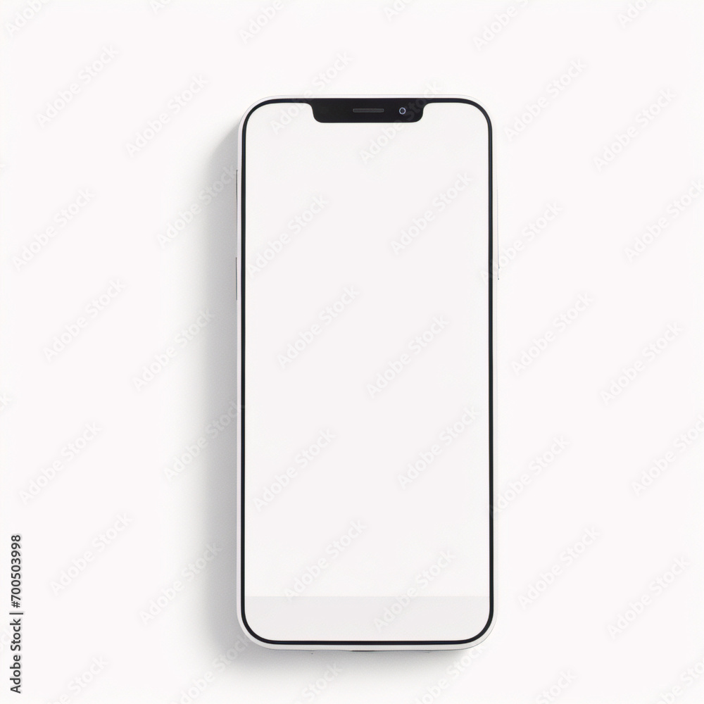 Smartphone mit leerem weißen Bildschirm für den Infografik-Global-Business-Marketing-Plan, Modellmodell isoliert Hintergrund der digitalen Investitionswirtschaft der KI. HD Smartphone mit leerem weißen Bildschirm für den Infografik-Global-Business-Marketing-Plan, Modellmodell isoliert Hintergrund der digitalen Investitionswirtschaft der KI. HD