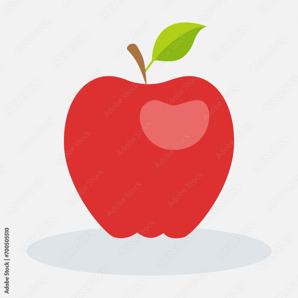 Obraz premium Vector illustration of fresh apple
