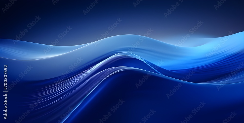 Fototapeta premium Blue Wave Background