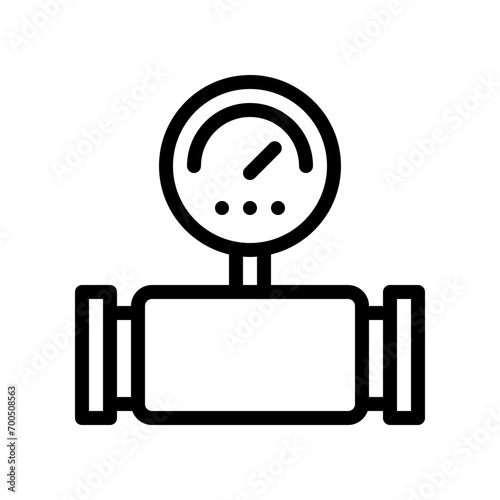 pressure gauge line icon