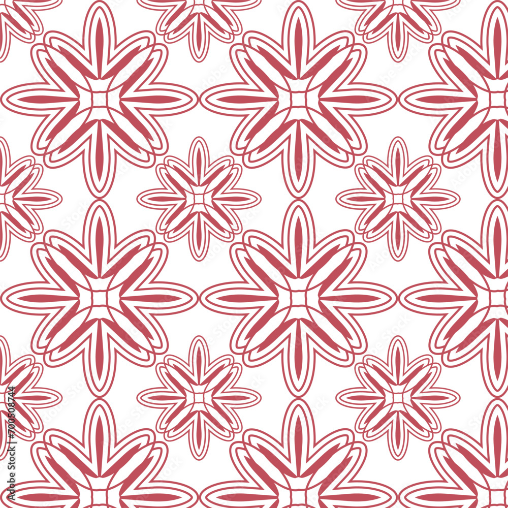 Fototapeta premium Flat ornamental pattern design abstract texture background