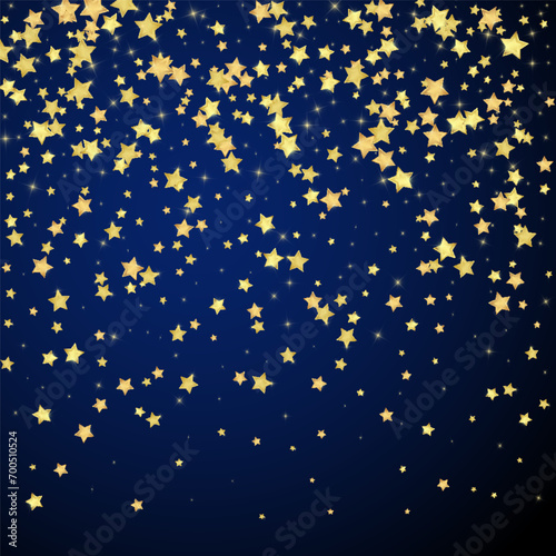 Magic stars vector overlay. Gold stars scattered