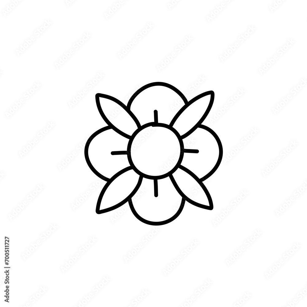hand drawn flower icon hand drawn flower icon
