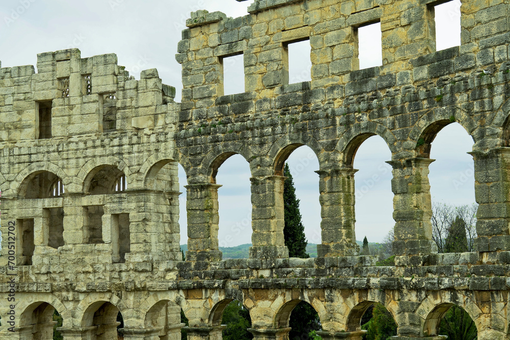 Pola anfiteatro romano. Istria. Croazia