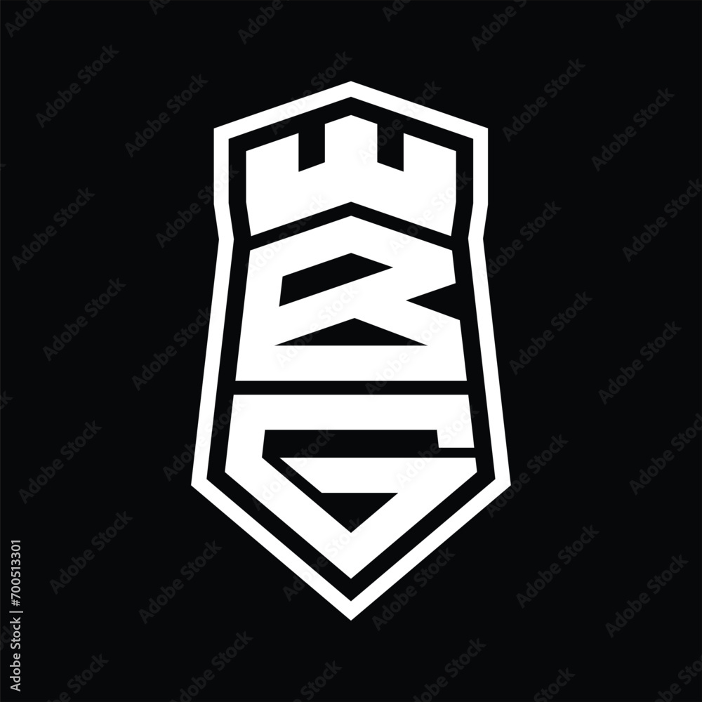 BG Letter Logo monogram hexagon shield shape up and down with crown castle isolated style design BG Letter Logo monogram hexagon shield shape up and down with crown castle isolated style design