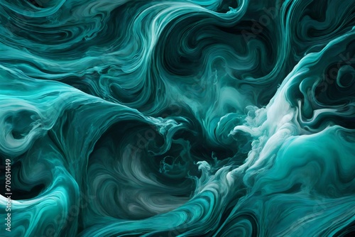 Ethereal Emerald Eruption - Vivid green liquids erupting in a surreal dance, creating an abstract spectacle.