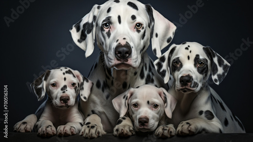 Spotted dalmatian dog photo