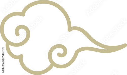 It's an oriental cloud icon.
