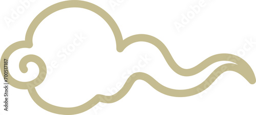 It's an oriental cloud icon.
