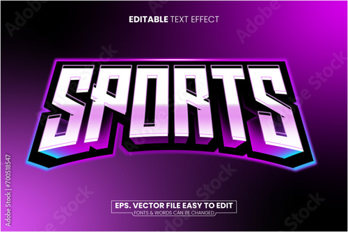 Esport gamer editable text effect