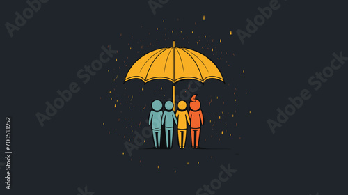 friendship friends weathering life's storms together. 
 scene where friends support each other during challenging times, symbolizing the strength