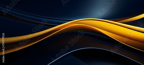 Black and Yellow Wavy Background