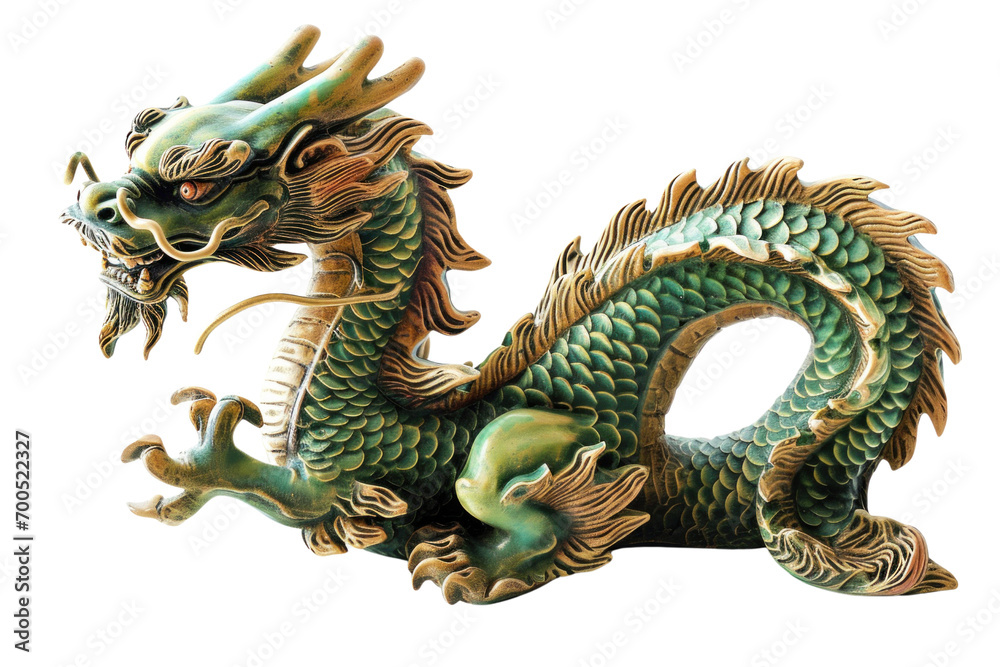3D wooden dragon in China 
