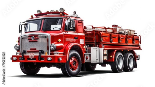 fire brigade isolated on a white background