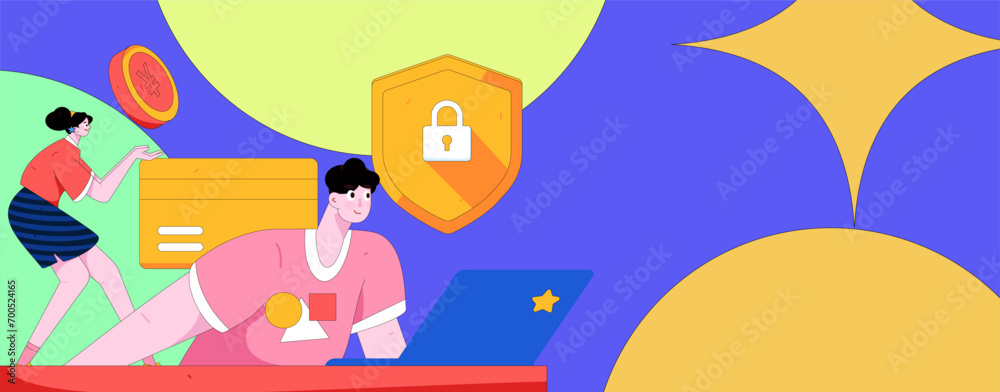 Internet financial management investment flat vector concept operation hand drawn illustration
Internet financial management investment flat vector concept operation hand drawn illustration