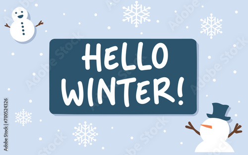 Winter background vector image
