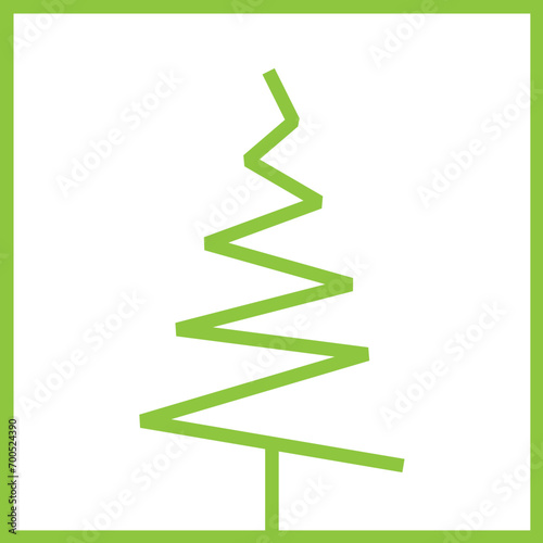 Christmas Simple Tree logo design