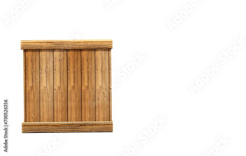 Closed wooden box. Wooden crate, product box PNG transparent