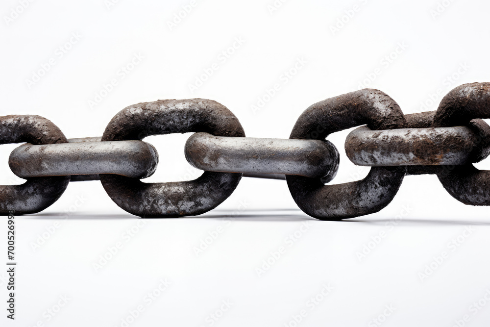Fototapeta premium chain on a white background
