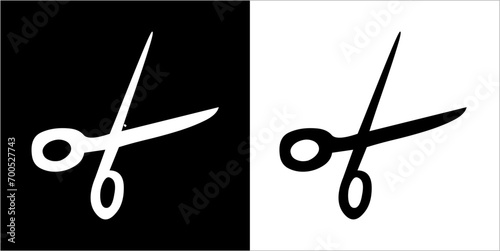 Illustration vector graphics of scissors icon