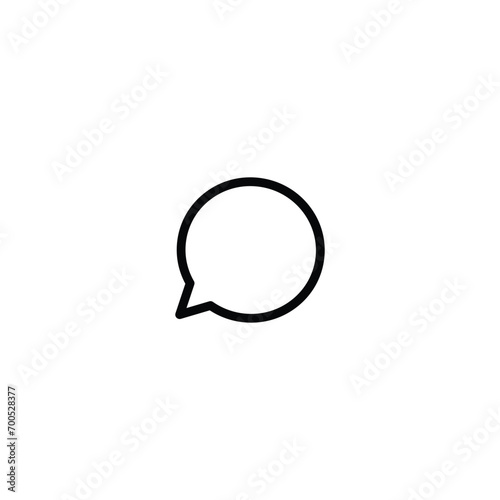 Instagram comments vector icon, Message sign, post symbol, UI element, conversation shape, Insta outline ​