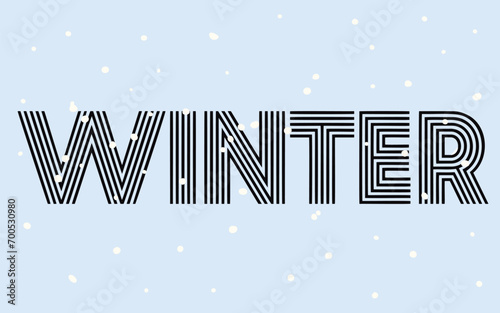 Winter background vector image