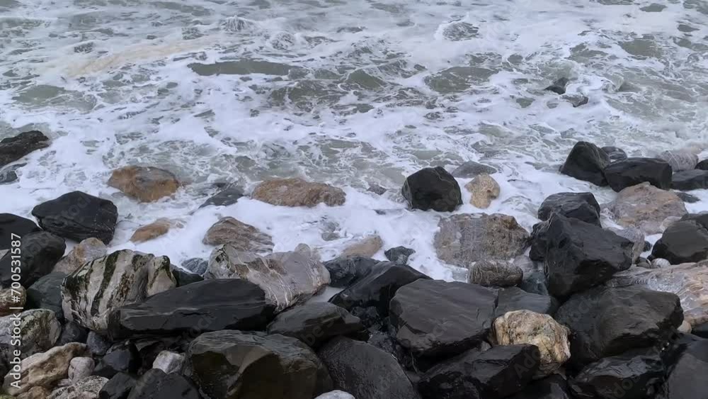 Slow Motion of Heavy Surf and Powerful Waves in Pacifica, California Slow Motion of Heavy Surf and Powerful Waves in Pacifica, California