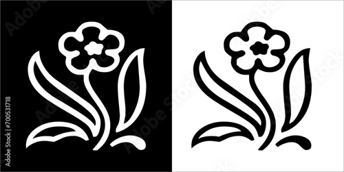  Illustration vector graphics of blooming jasmine flower icon