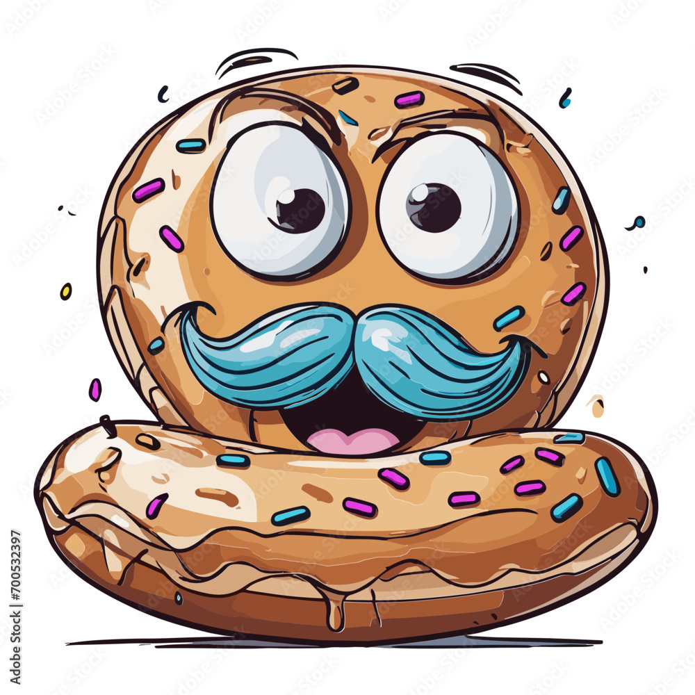 Donuts cartoon character vector image. Illustration of cute donut food bakery graphic collection Donuts cartoon character vector image. Illustration of cute donut food bakery graphic collection
