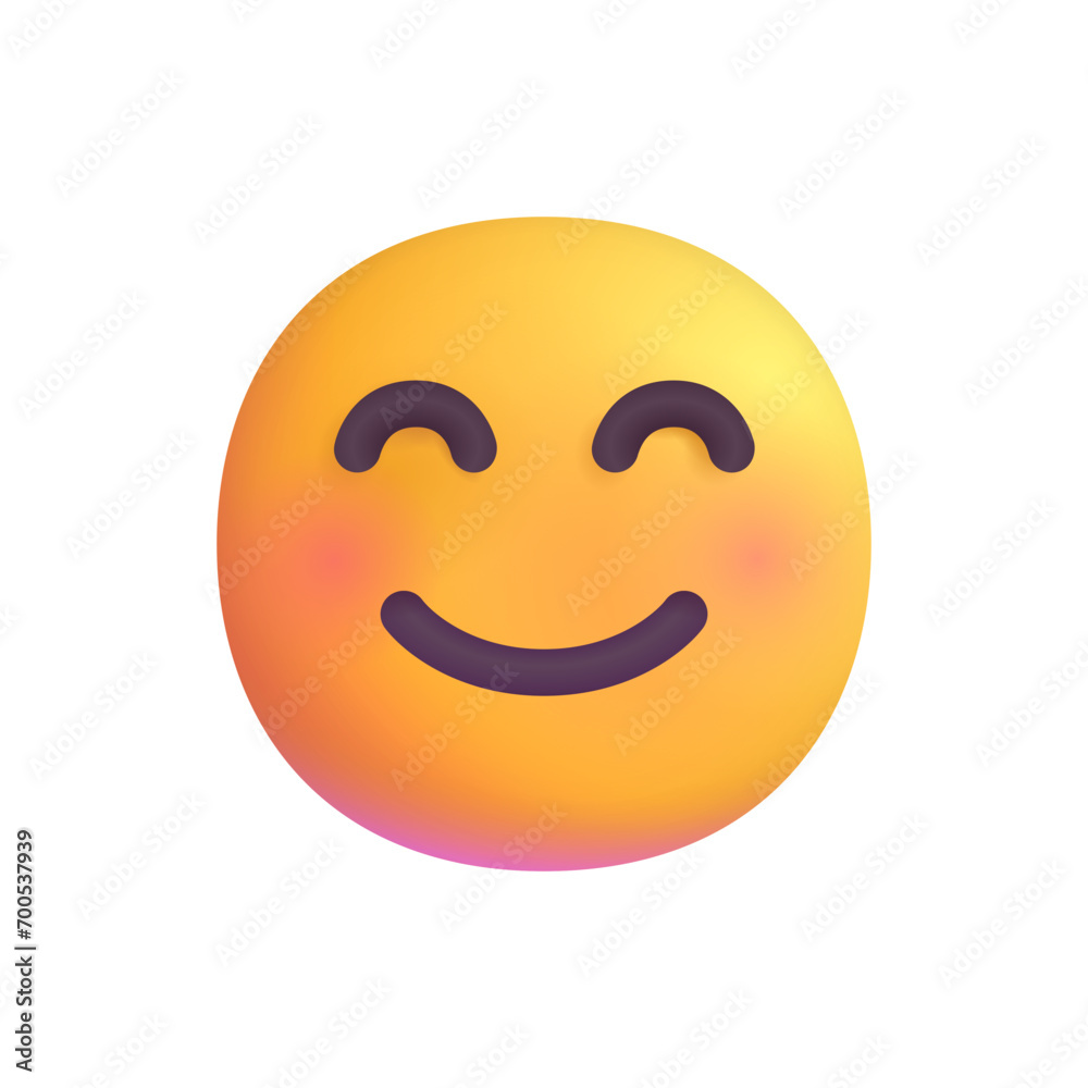 Fototapeta premium Smiling Face with Smiling Eyes