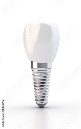 Dental implant isolated on white background, Stomatology.