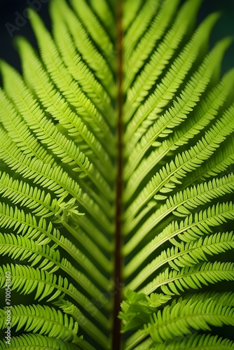 Elegance and symmetry of fern fronds as they unfurl, revealing their intricate patterns, background image, generative AI